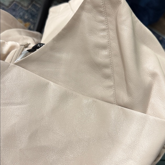 NWT • Armani Exchange • Women's Sleeveless Faux Leather Mini Dress • Size 10 • 😍 - Picture 6 of 7